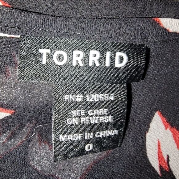 Torrid aloha floral hi lo tunic tank top size 0/0x - Picture 5 of 6